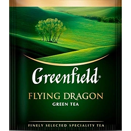 Чай зеленый Greenfield Flying Dragon 100 пакетиков фото Чай зеленый Greenfield Flying Dragon 100 пакетиков