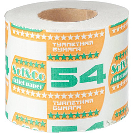 Бумага туалетная 1-слойная серая (48 рулонов в упаковке)