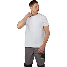 Футболка Imperial 190 белая короткий рукав 100% хлопок (размер L)