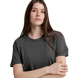 Футболка Imperial 190 темно-серая короткий рукав 100% хлопок (размер L)