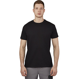 Футболка Imperial 190 черная короткий рукав 100% хлопок (размер S)