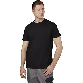 Футболка Imperial 190 черная короткий рукав 100% хлопок (размер S)