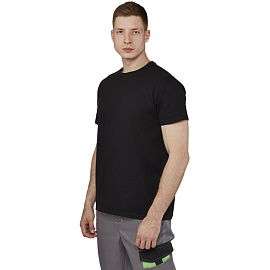 Футболка Imperial 190 черная короткий рукав 100% хлопок (размер M)