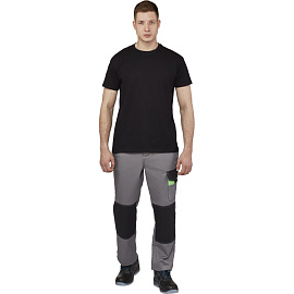 Футболка Imperial 190 черная короткий рукав 100% хлопок (размер L)