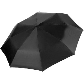 Зонт складной механический 8 спиц черный
