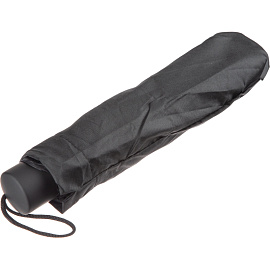 Зонт складной механический 8 спиц черный