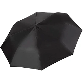 Зонт складной полуавтомат 8 спиц черный