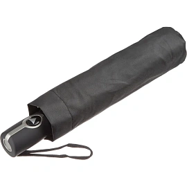 Зонт складной полуавтомат 8 спиц черный