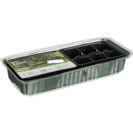 Кассета для рассады на 12 ячеек InGreen зелёная (40x17.4x13 см)