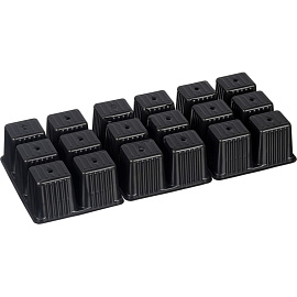 Кассета для рассады на 18 ячеек InGreen зелёная (45.5x21.5x13 см)