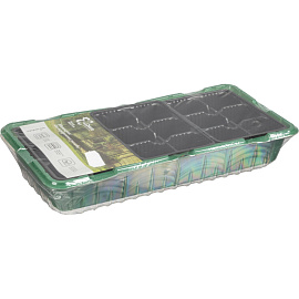 Кассета для рассады на 18 ячеек InGreen зелёная (45.5x21.5x13 см)