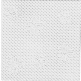 Салфетки бумажные Plushe Duet 1-слойные 24х24 см (250 листов в пачке)