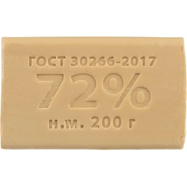 Мыло хозяйственное КМЗ 72% 200 г без обёртки (60 штук в упаковке) фото Мыло хозяйственное КМЗ 72% 200 г без обёртки (60 штук в упаковке)