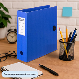 Папка-регистратор Attache 80 мм синяя полифом