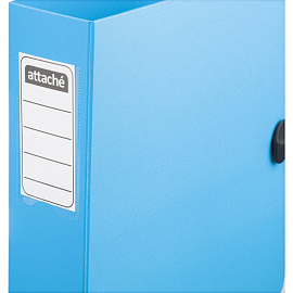 Папка-регистратор Attache 80 мм голубая полифом