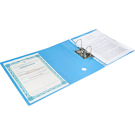 Папка-регистратор Attache 80 мм голубая полифом