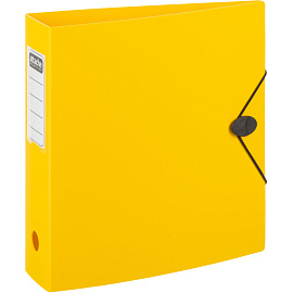 Папка-регистратор Attache 80 мм желтая полифом
