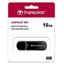 Флешка USB 2.0 16 ГБ Transcend Jetflash 600 (TS16GJF600)