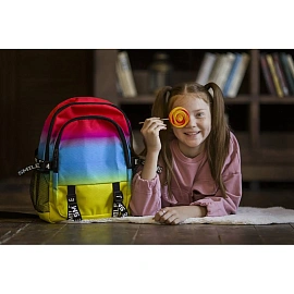 Рюкзак Трехцвет красн/ синий /желтый