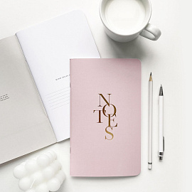 Блокнот Be Smart Notes 130х210 мм 48 листов розовый в линейку на скрепке