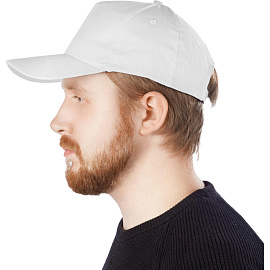 Бейсболка белая (универсальный размер)