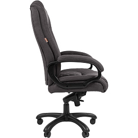 Кресло для руководителя Комус Мебель 691 серое (ткань, пластик)