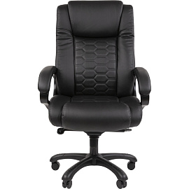 Кресло для руководителя Комус Мебель Easy Chair 641 чёрное (экокожа, пластик)