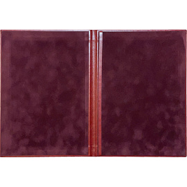 Папка адресная ЛВ+ А4 рециклированная кожа бордовая