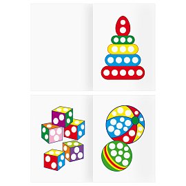 Раскраска пальчиковая А5, 8 стр., ТРИ СОВЫ "Рисуем пальчиками. Выпуск 2