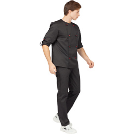 Китель у23-КУ плюс мужской черный (размер 56-58, рост 182-188) фото Китель у23-КУ плюс мужской черный (размер 56-58, рост 182-188)