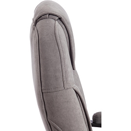 Кресло для руководителя Easy Chair Priority серое (флок, металл)