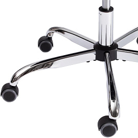 Кресло для руководителя Easy Chair Priority серое (флок, металл)