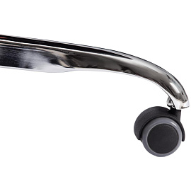 Кресло для руководителя Easy Chair Priority серое (флок, металл)