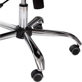 Кресло для руководителя Easy Chair Priority серое (флок, металл)