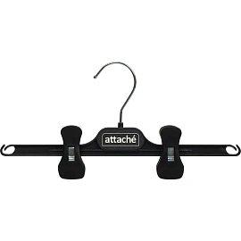 Вешалка-плечики Attache СД02 с прищепами черная 290 мм