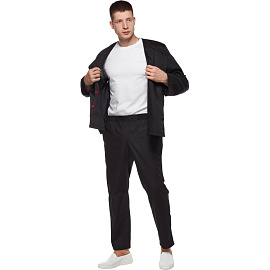 Брюки поварские у23-БР мужские на резинке чёрные оптима (размер 48-50, рост 170-176) фото Брюки поварские у23-БР мужские на резинке чёрные оптима (размер 48-50, рост 170-176)