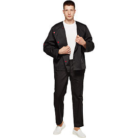 Брюки поварские у23-БР мужские на резинке чёрные оптима (размер 52-54, рост 170-176) фото Брюки поварские у23-БР мужские на резинке чёрные оптима (размер 52-54, рост 170-176)