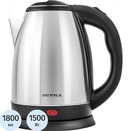 Чайник электрический Supra KES-1801S серебристый (12950)