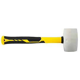 Киянка 450 г. белая, фиберглассовая рукоятка, BERGER (BG1526) фото Киянка 450 г. белая, фиберглассовая рукоятка, BERGER (BG1526)