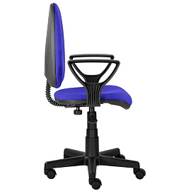Кресло офисное Prestige O синее (ткань, пластик)