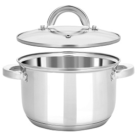 Кастрюля Appetite Rondy 3.9 л нержавеющая сталь с крышкой