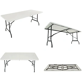 Стол складной 183 (белый, 1800х760х740 мм)