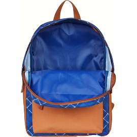 Рюкзак Комус Класс SMPL Шотландка 18 л синий