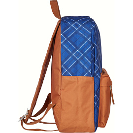 Рюкзак Комус Класс SMPL Шотландка 18 л синий