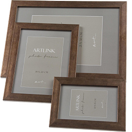 Рамка А4 21x30 см пластиковый багет 15 мм коричневая