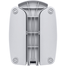 Ведро мусорное 7 л пластик с педалью с крышкой серое (28x23.5x19.5 см)