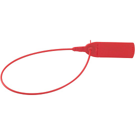 Пломба пластиковая номерная 330 мм красная (1000 штук в упаковке)