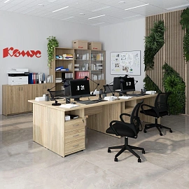 Тумба приставная Easy to lead Easy One с замком без топа (дуб сонома, 400х454х721 мм, 3 ящика)