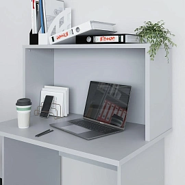 Надставка настольная Комус Мебель (Easy to lead) Easy One (серый, 1200х300х472 мм)