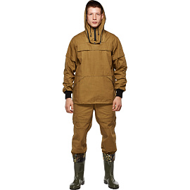 Костюм рабочий летний мужской противоэнцефалитный КБР хаки палатка (размер 60-62, рост 182-188 см)